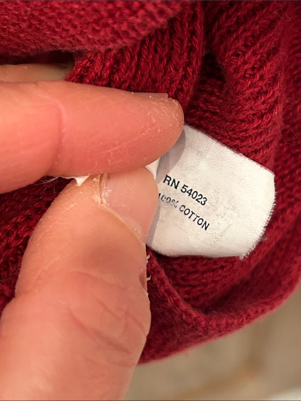 GAP Women's Crimson Red Crewneck Sweater image 4
